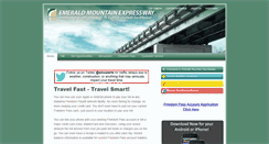 Desktop Screenshot of emeraldmountainexpressway.com
